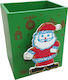 Christmas Pencil Holder Wooden Green Santa1 09000830001