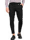 Trousers Elastic in Slim Fit Black