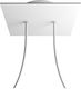 Ceiling Rose White 20x20cm 2 Holes Creative Cables Rose-one 150185 Cubalux 150185 White