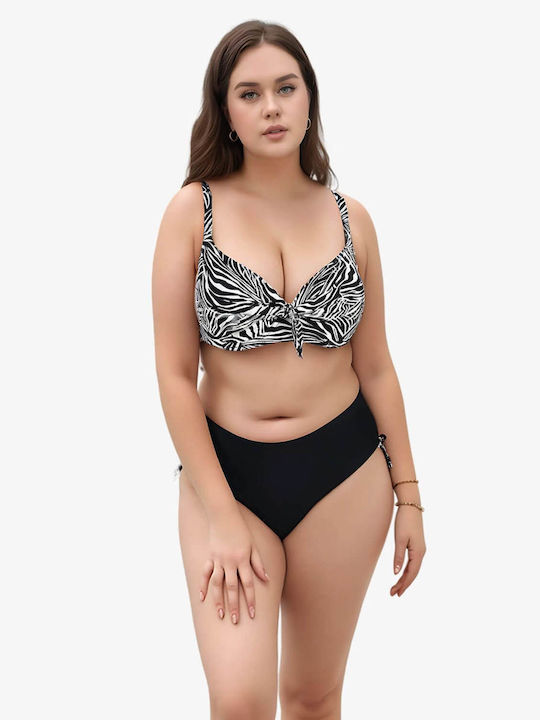 Q0463 Set Bikini με Ελαφριά Ενίσχυση Πολύχρωμο