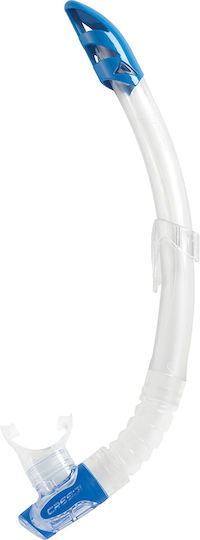 Cressi Gamma Silicone Snorkel Clear Tube Blue Αναπνευστήρας