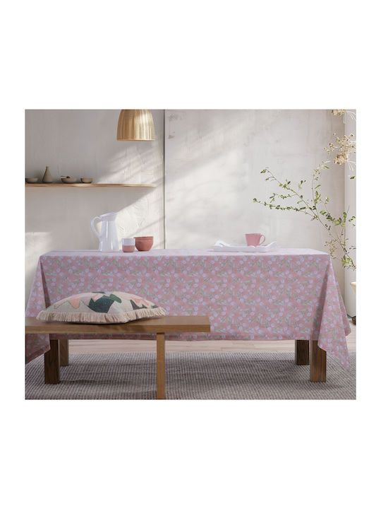 Nef-Nef Homeware Покривка за маса Памучна Устойчив на петна Розов 140x180бр