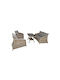 Hannah Outdoor Living Room Set 4 Pieces Bliumi