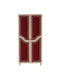 Zweitüriger Kleiderschrank Stil 869vel4237 90x52x192cm Eiche-Rot