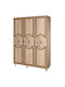 Ντουλάπα Τρίφυλλη Mode 863sph4214 135x52x192cm Multi-oak Τρίφυλλη