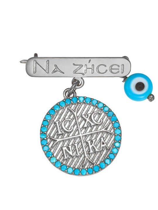Ioannis Kosmima Child Safety Pin made of Silver for Boy