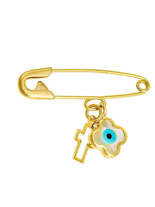 Ioannis Kosmima Child Safety Pin made of Gold 9K