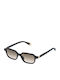 Furla 0700 Women's Sunglasses with Black Plastic Frame and Brown Gradient Lens sfu971 0700