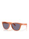 Oakley Frogskins Men's Sunglasses with Orange Plastic Frame and Gray Lens OO9013-M1