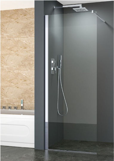Inter Ceramic Διαχωριστικό Ντουζιέρας με Συρόμενη Πόρτα 200x200cm
