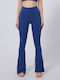 Yoga Women's High Waist Blue Leggings