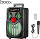 Hoco Karaoke Speaker with Wired Microphone and Lighting Effects DS39 13755 Black