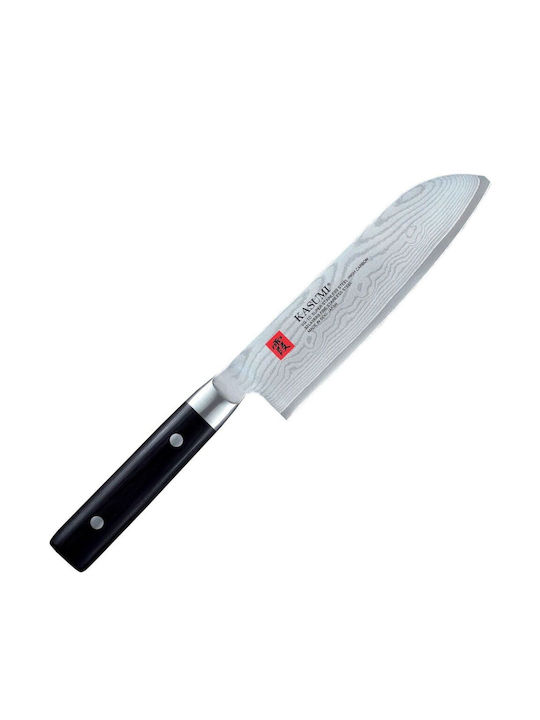 Kasumi Knife Santoku from Damascus Steel 18cm