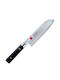 Kasumi Knife Santoku from Damascus Steel 18cm