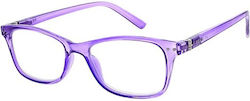 Readers Lesebrille +1.00 in Lila Farbe RD171