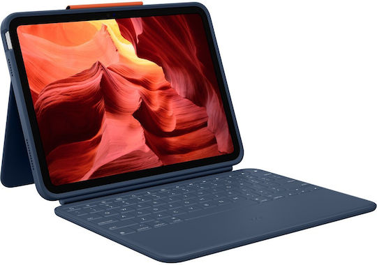 Logitech Rugged Combo 4 Flip Cover Rezistentă Albastru (iPad a 10-a generație) 920-011191