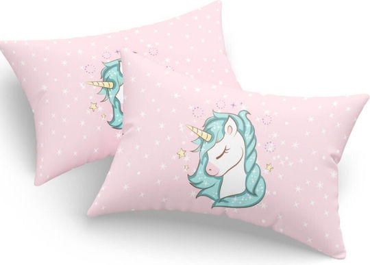 Eponj Home Kinder Kissenbezüge Set 50x70cm Rosa