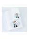 Borea Set Babyhandtücher 2 Stück White Little King 30 cmx50cm