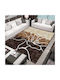 Xaris 3d Covor Rectangular Gold White Brown