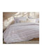 Nef-Nef Homeware Quantro Σετ Σεντόνια Διπλά 200x270εκ. Γκρι (4τμχ)