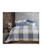 Nef-Nef Homeware Bettwäsche-Set Doppel 200x270cm. Casual Check Blue 4Stück