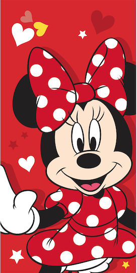 Borea Kids Beach Towel Red Minnie 140x70cm