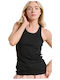 Women's Athletic Blouse Sleeveless Black