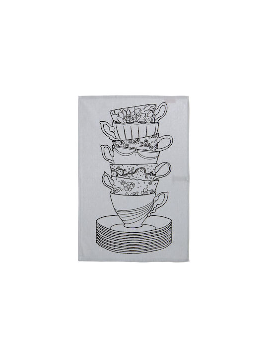 Nef-Nef Homeware Geschirrtuch aus 100% Baumwolle in Gray Farbe 40x60cm