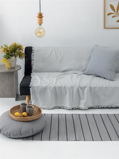 Palamaiki Leta Armchair Throw 180x180cm Grey