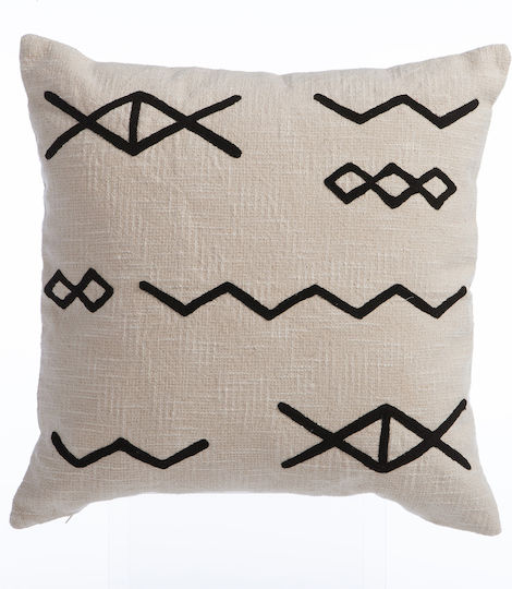 Nef-Nef Homeware Μαξιλάρι Create Εκρού 45x45εκ.