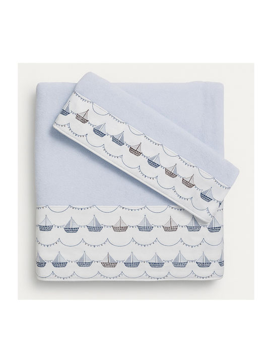 Beboulino Set de prosoape pentru copii 2pcs Albastre