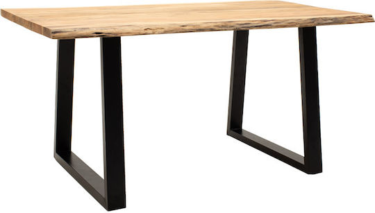 Miles Tisch Speisesaal aus Massivholz Natural Shade 180x90x76cm