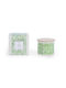 Ароматна зелена свещ с листенца 200g Green Nef-nef Homeware