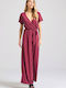 Women's Short-sleeved One-piece Suit Earth Red
