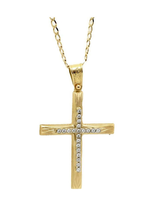Gatsa Дамски Златен Кръст 14K