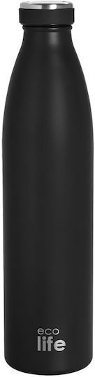 Lifegreen Μπουκάλι Θερμός Ανοξείδωτο BPA Free 1lt Black