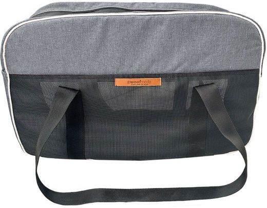 Woofmoda Waterproof Dog/Cat Carrying Gray Shoulder Bag for 8kg Pets L57xW34xH23cm