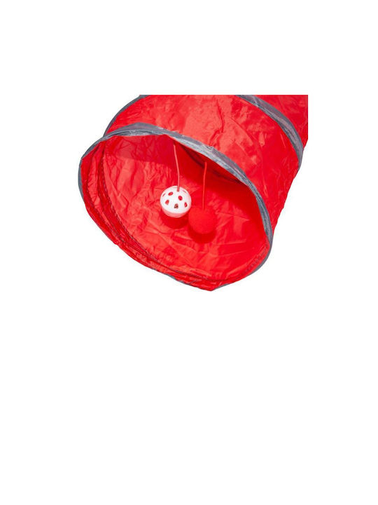 496426 Katzentunnel Rot Ø24,5x48cm