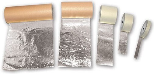 Borma Wachs Cdo66ar14 Imitation Gold-silver Roll Μεταλλικά Φύλλα Επιχρύσωσης Ρολό Ασημί "2.5" 10cm*50m