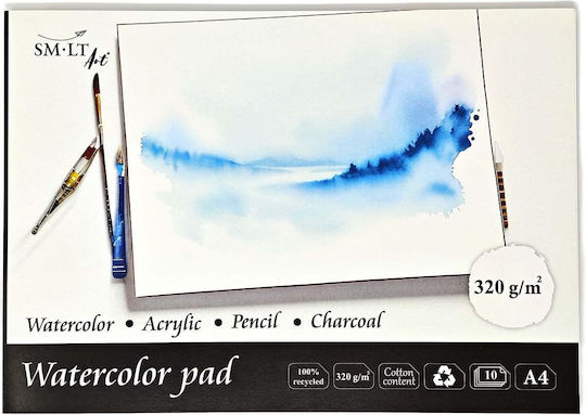 Smlt Art Watercolor Pad A4 320gsm 10 Sheets