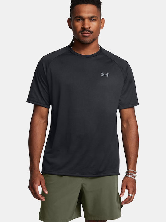 Under Armour Αθλητική Μπλούζα Κοντομάνικη Μαύρη