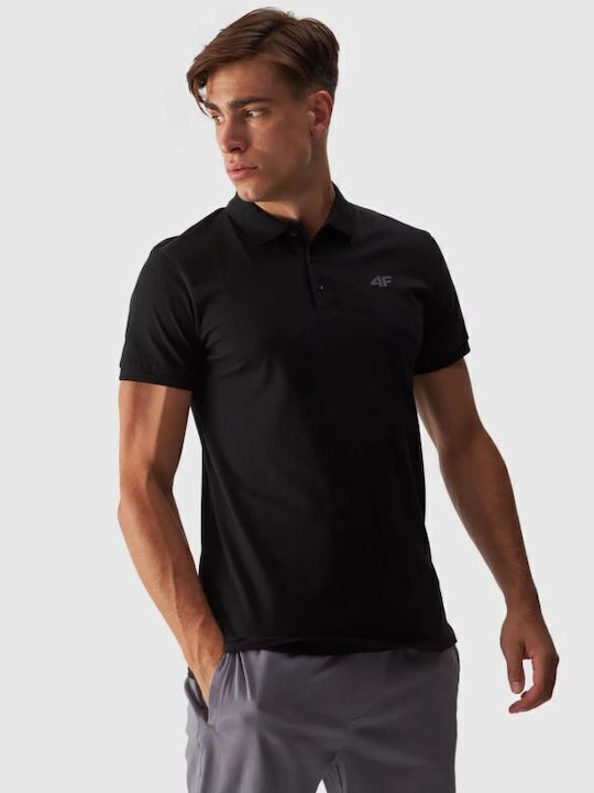 4F Tricou Polo Negru
