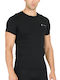 Short Sleeve Athletic Blouse Black