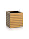 Lechuza Palo Natural Wood Low 45 Επιδαπέδια Γλάστρα 44x44x46cm Αυτοποτιζόμενη Δοχείο Φυσικό Ξύλο Ευκαλύπτου