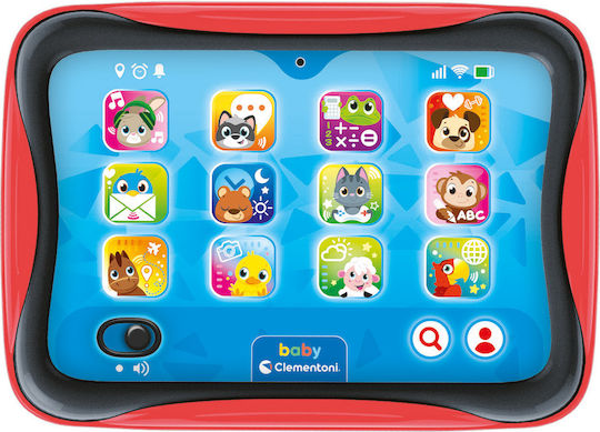 Baby Clementoni Βρεφικό Laptop-Tablet Ταμπλετάκι (Μιλάει Ελληνικά) με Ήχους για 12+ Μηνών