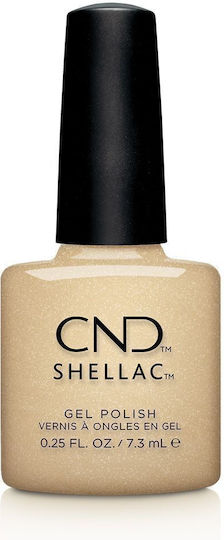 CND Shellac Semi-Permanent Nail Polish Gold Hardware 7.3ml with Glitter 7.3ml 1pcs