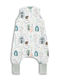 Sensillo Winter Schlafsack mit Füßen Emerald