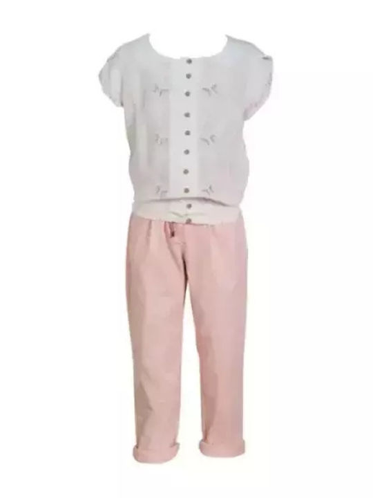 Kids Clothing Set with Pants Salmon 2 Pieces
