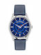 Ted Baker Leyton Men's Watch Battery with Blue Leather Strap