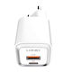 Ldnio с USB-A порт и USB-C порт и кабел USB-C - Lightning 20W Power Delivery Бял (A2318M)